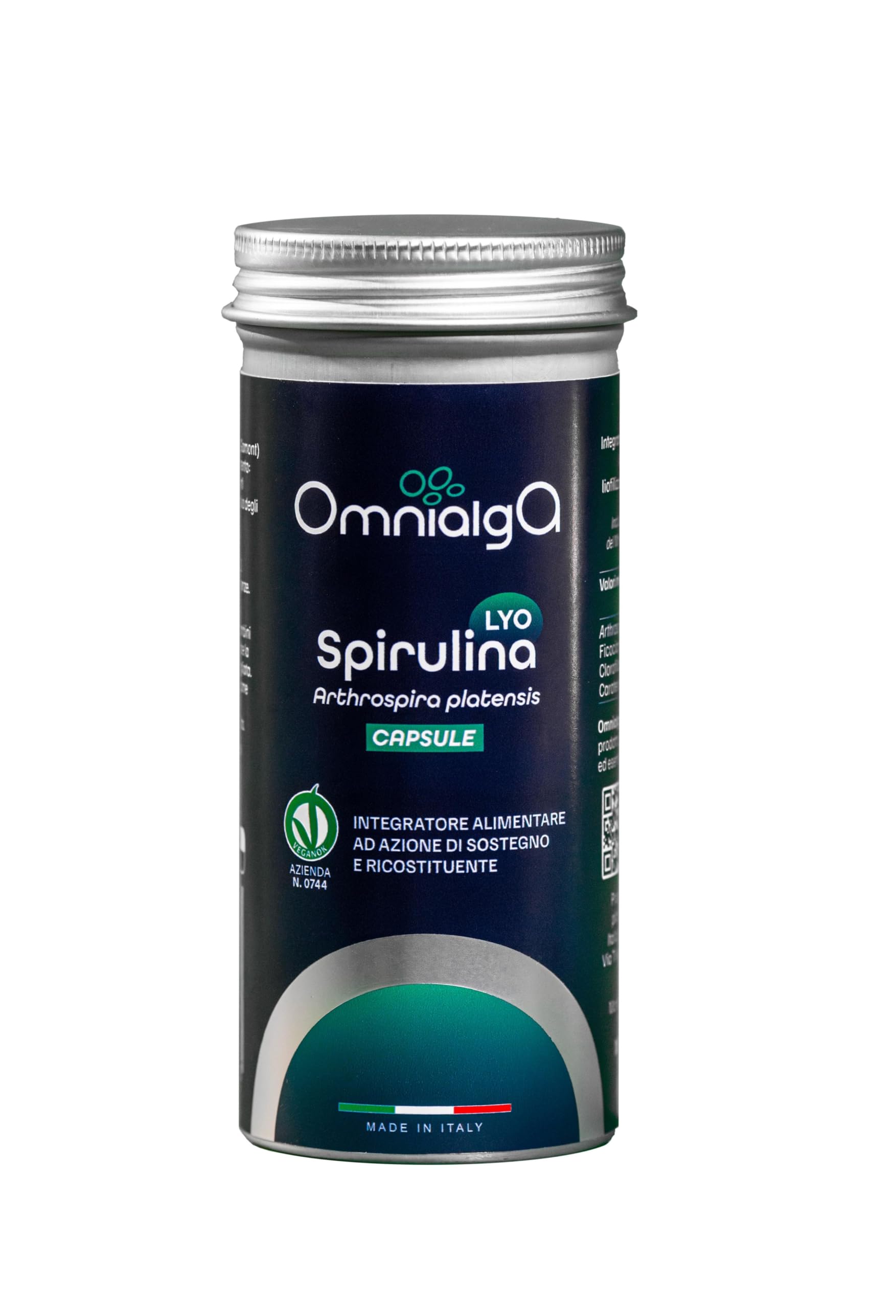 Omnialga Spirulina Lyo Capsule - Micoperi Blue Growth - Made in Italy