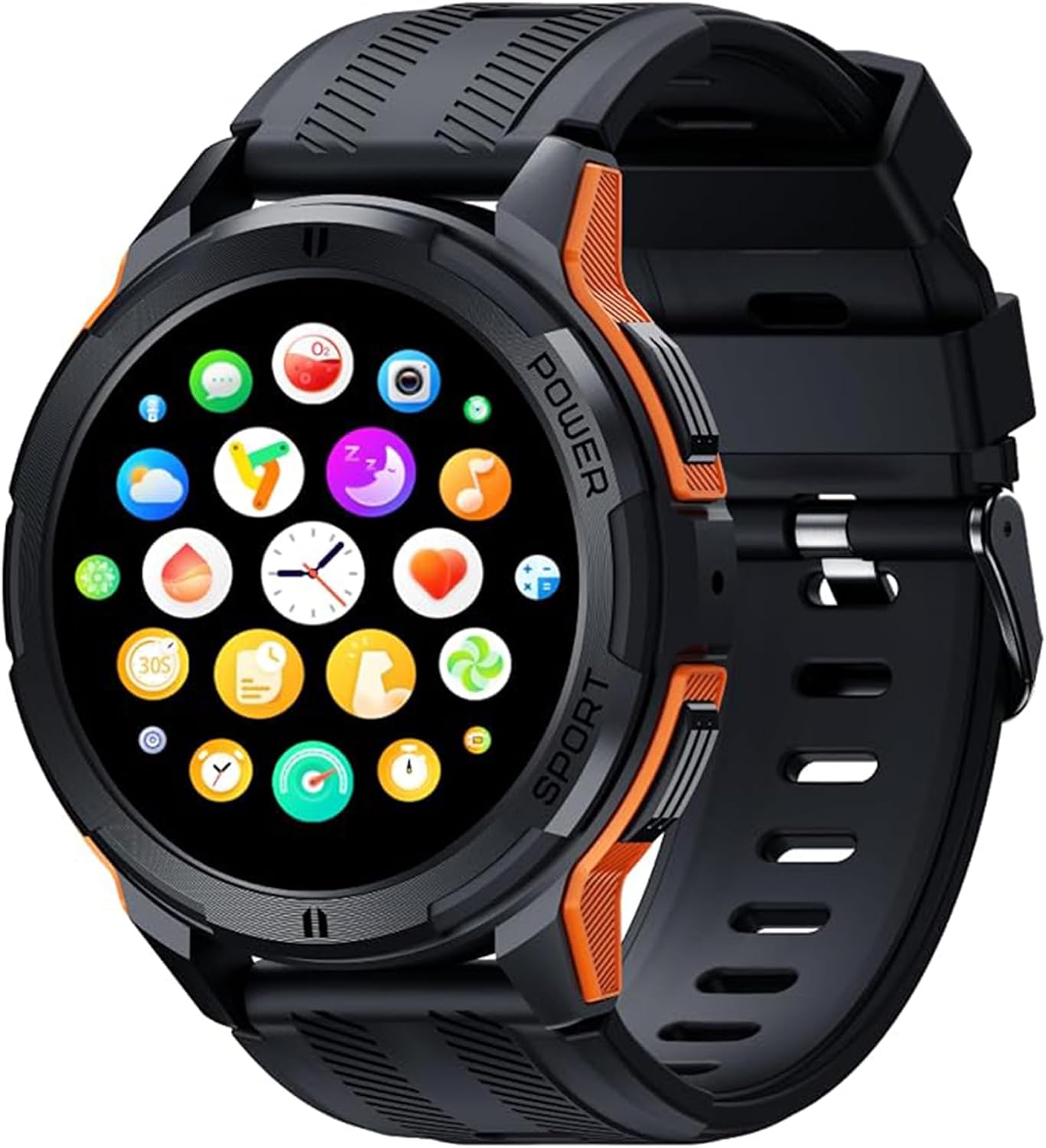 Rugged Smart Watch for Men, Foreman Smartwatch, Waterproof Digital Watch for The Toughest Jobs, with Fitness Trackers, Heart Rate Monitor, IP68, Pedometer, Workout Modes and More