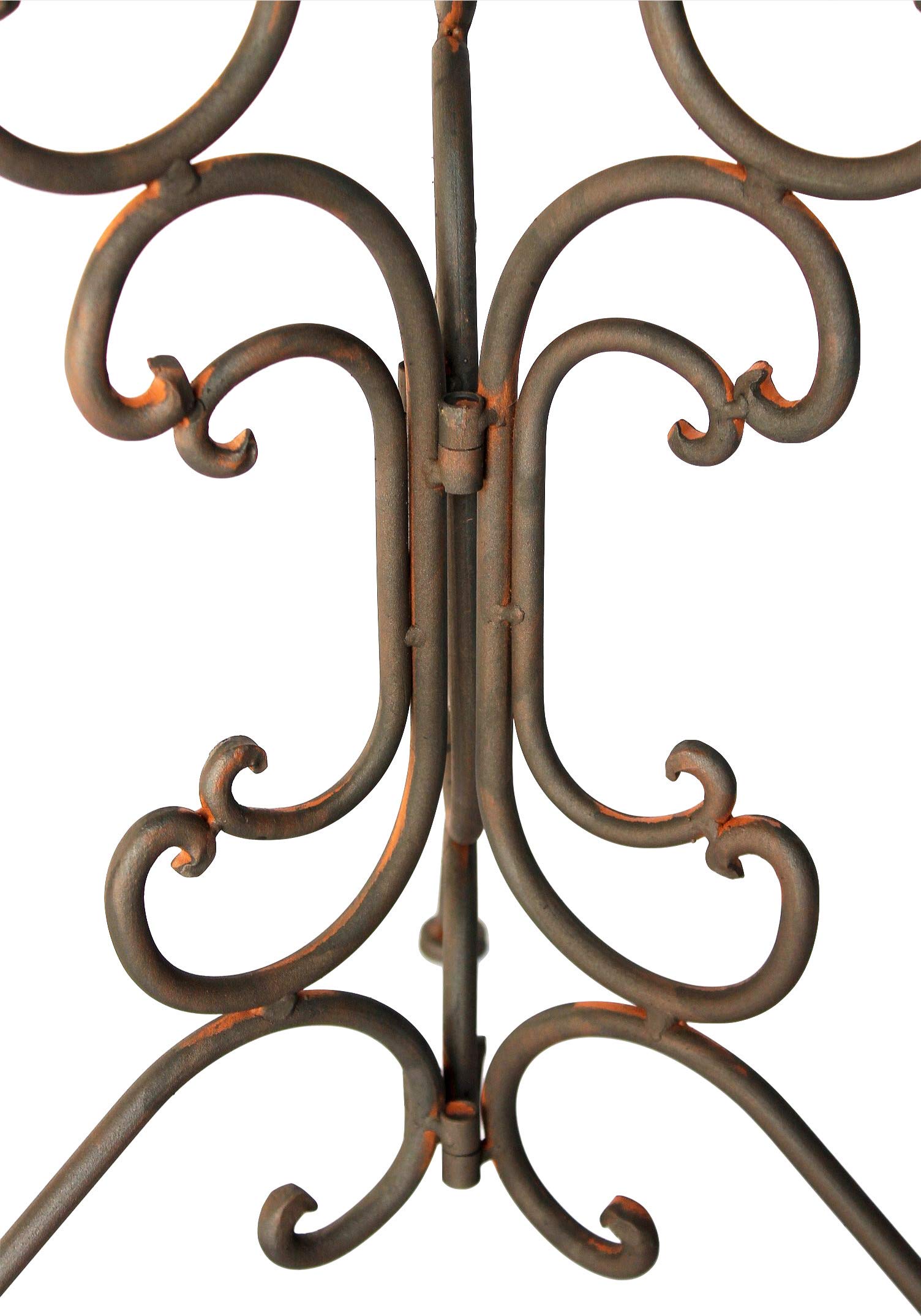 DanDiBo Stół bistro antyczny okrągły stół ogrodowy metal 1792 stół żelazny stół balkonowy vintage