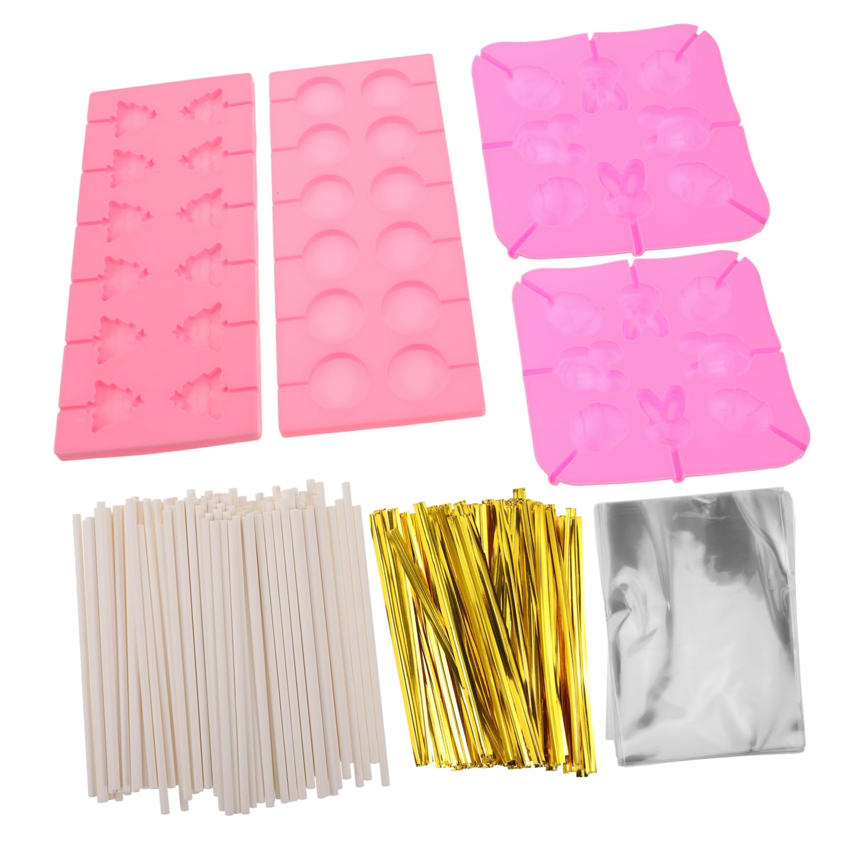 Alipis Stampo in Silicone Natalizio per Cioccolato e Lecca-lecca, Riutilizzabile e Resistente al Calore, Set 1 per Cucina e Feste