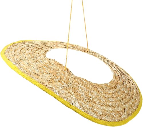 Miniatura 8 de Capucha de protección solar, sombrero duro de paja de trigo, transpirable y ligero, ideal para trabajadores de la construcción, trabajo y protección