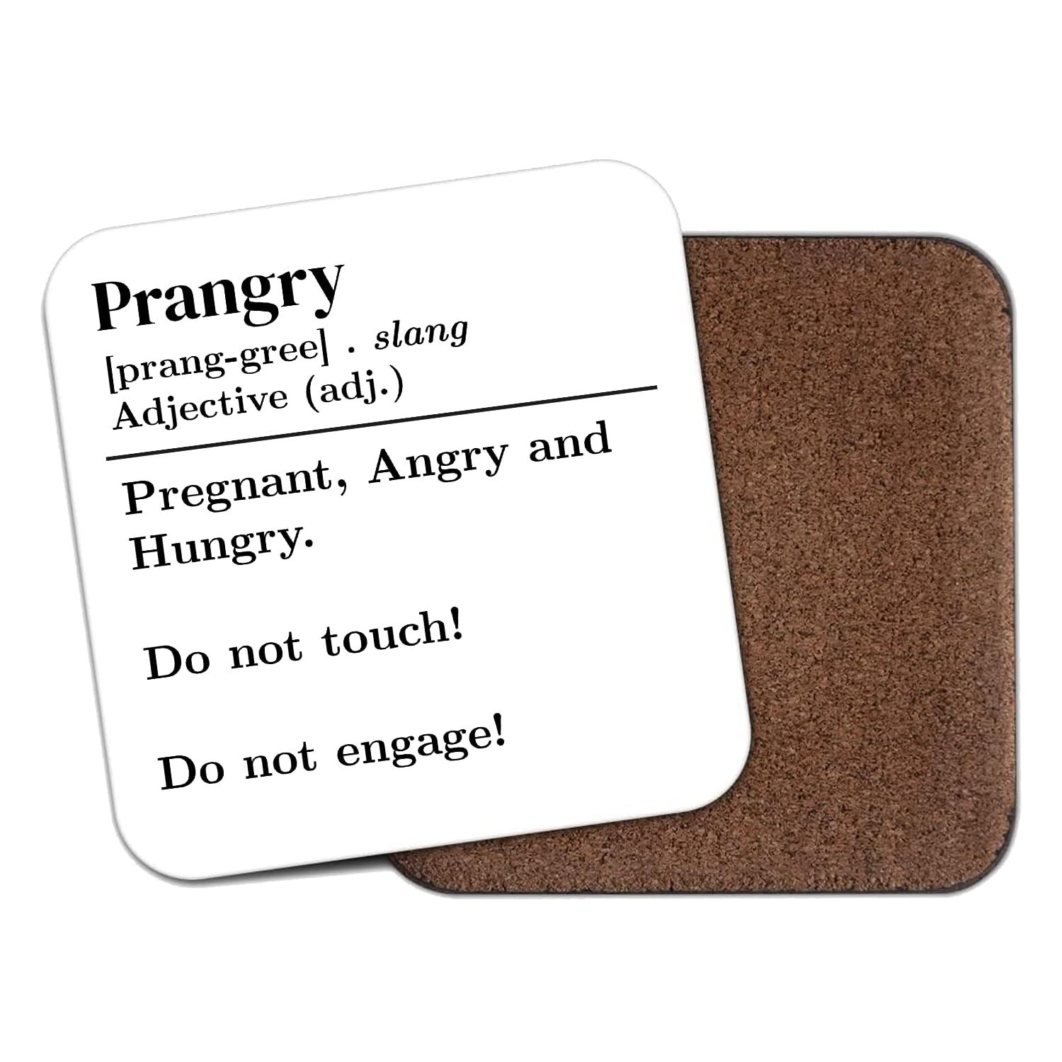 Smartypants White Prangry Dictionary Definition Coaster Novelty Yorkshire Accent Words Funny Be Reight Chuffed Nora Ey Up! Duck Mardy Bum Flippn' Eck Home Kitchen Gift Present