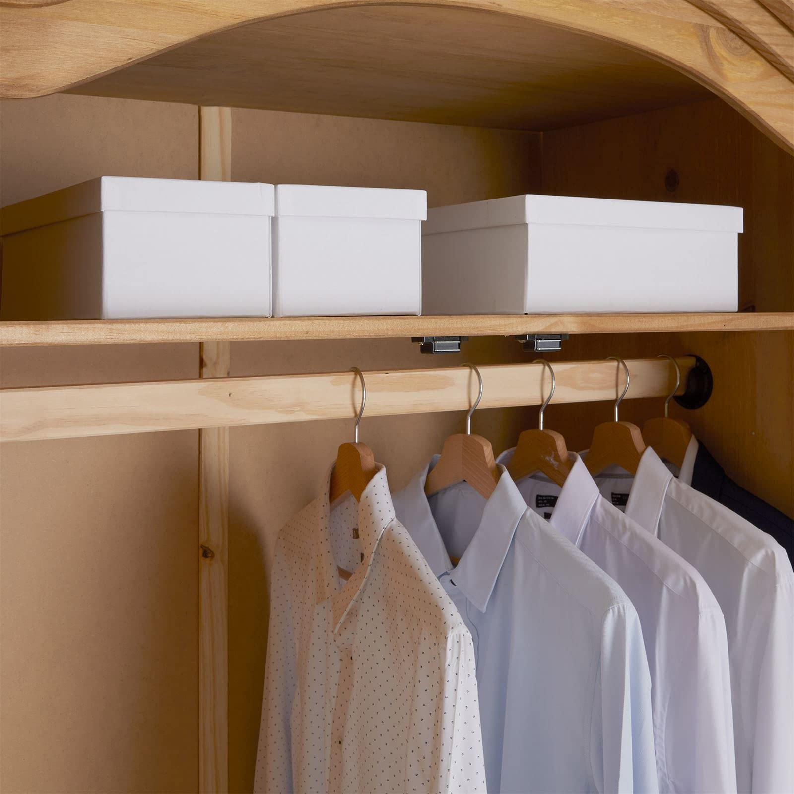 Kleiderschrank Salsa Garderobenschrank Mexiko Möbel Kiefer massiv, gebeizt/gewachst, 2 Türen und 1 Schublade