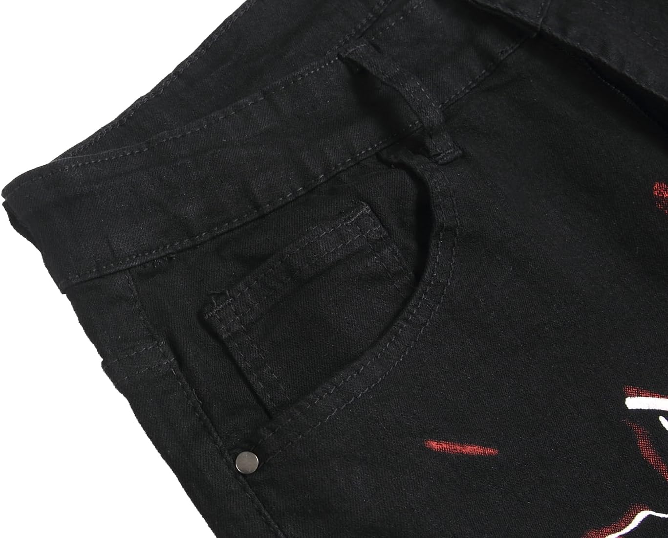 Men's Slim-fit Stretch Denim Jeans Featuring a Ripped Stretch Regular Pants - Image 6