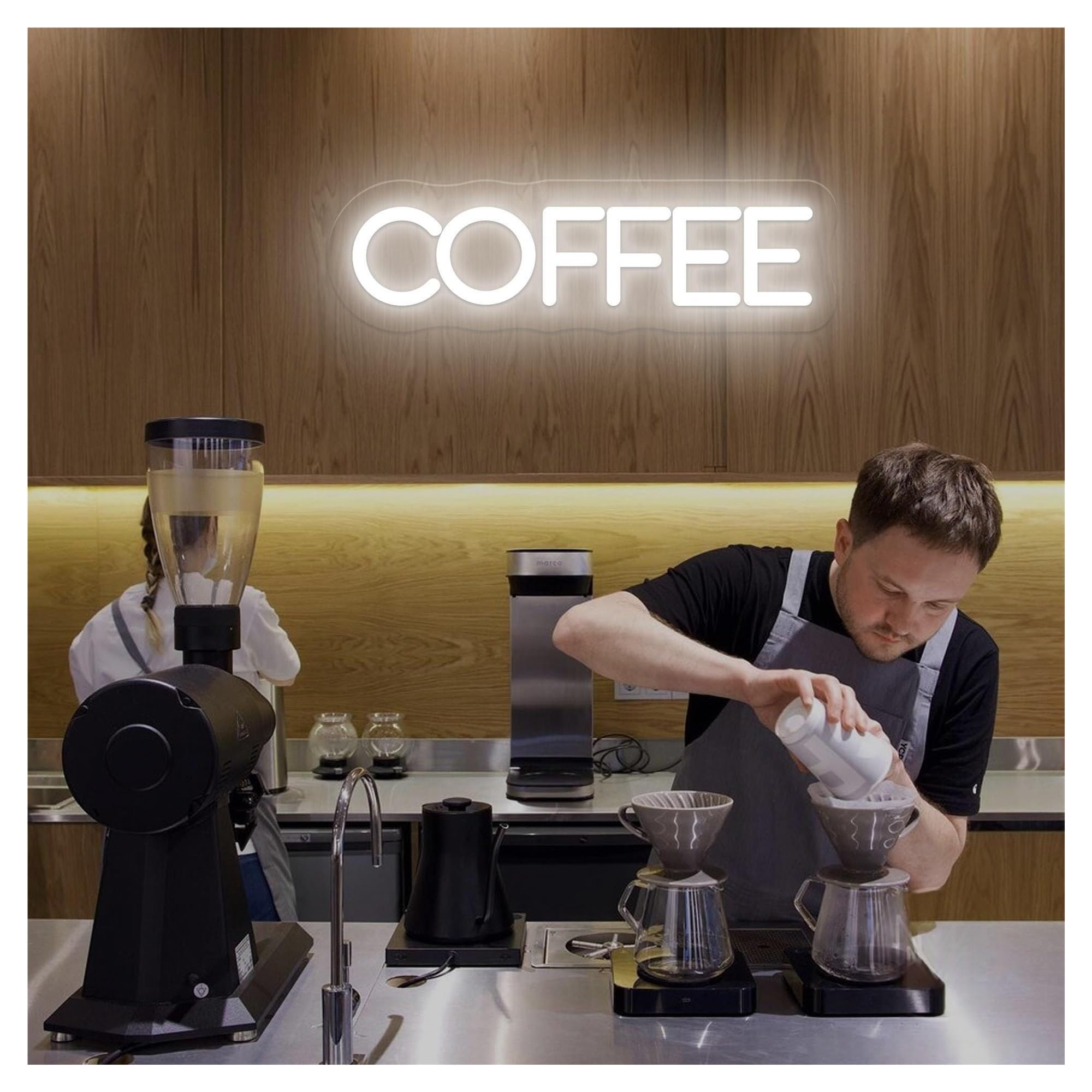 Shouxi C Sign Lamp Offee Neon Signs For Shop Wall Decor Bar Sign Light For Opening Afe 11Cmx41cm(C)