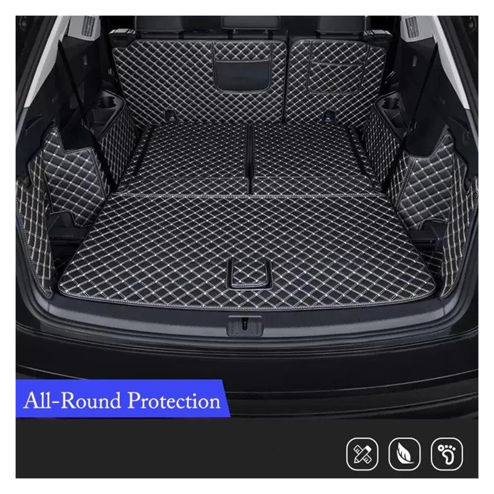 Kofferraumwanne Für Accord 11th Generation 2018~2023 Cargo-Liner Teppich Auto Stamm Matten Lagerung Pads Innen Zubehör Schutzfrachtmatte(6)