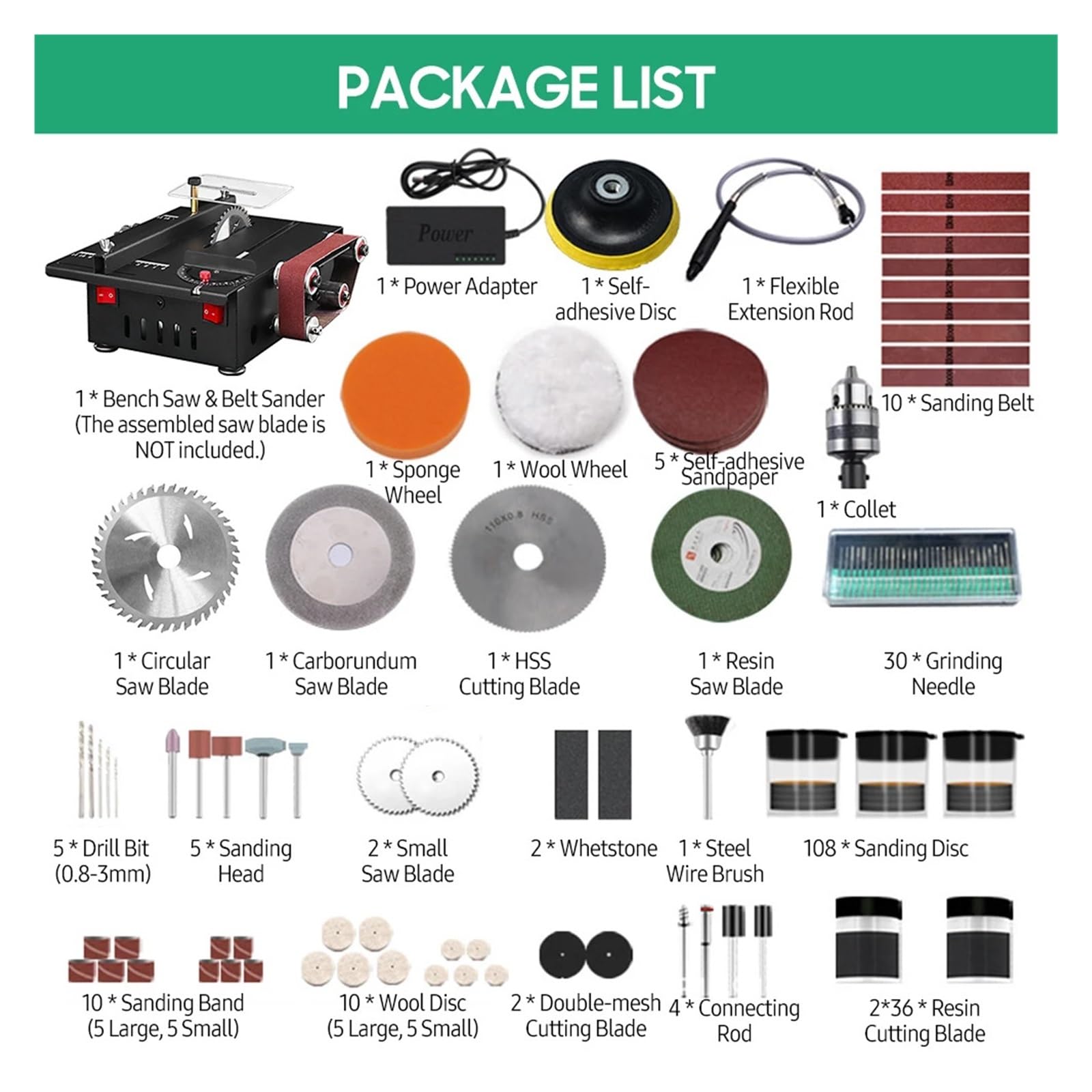 200W Mini Piła Stołowa I Szlifierka Taśmowa Tarczowa O Zmiennej Prędkości 30mm Głębokość Cięcia DIY Do Drewna Plastikowy Kamień Metalowy Nóż ZwięKsz PołYsk