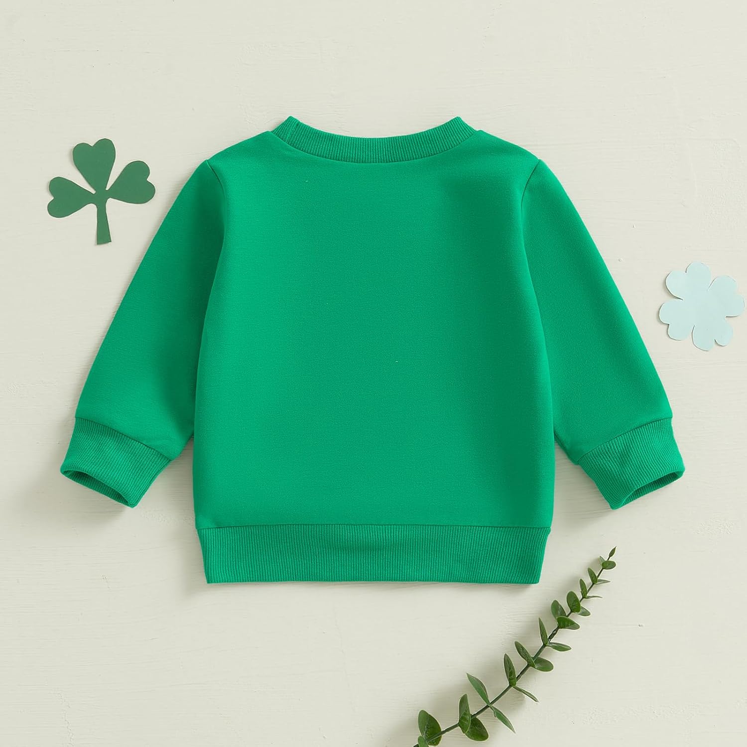 Lamuusaa Toddler Baby Girl Boy St. Patricks Day Outfit Irish Shamrock Embroidery Sweatshirt Pullover Shirts 6M-4T - Image 7