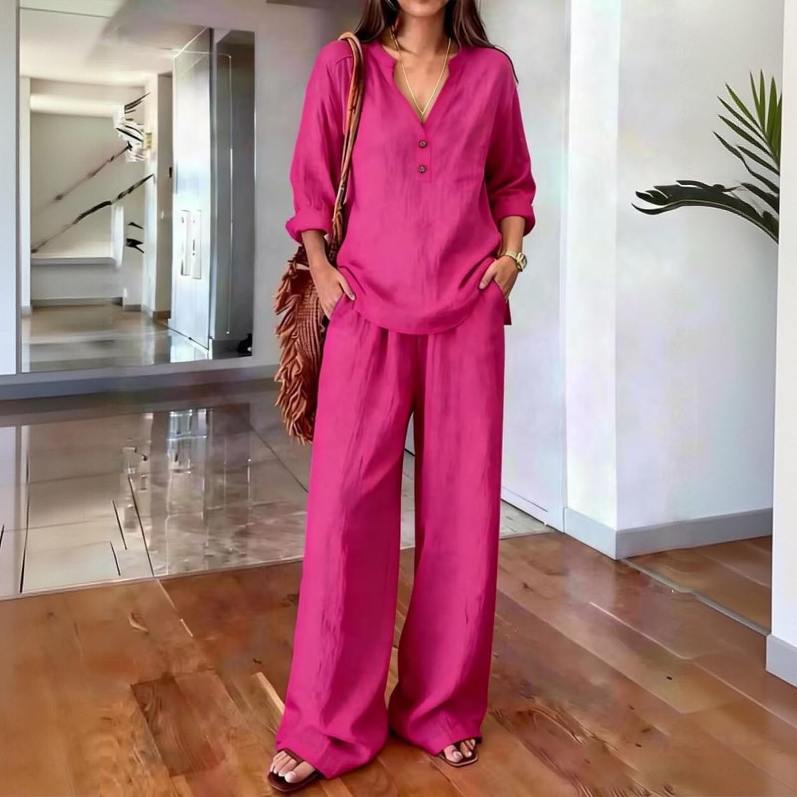 Conjunto Deportivo Mujer Verano Casual de Dos Piezasconjunto Chandal mujerCmodo y Agradable al Tacto