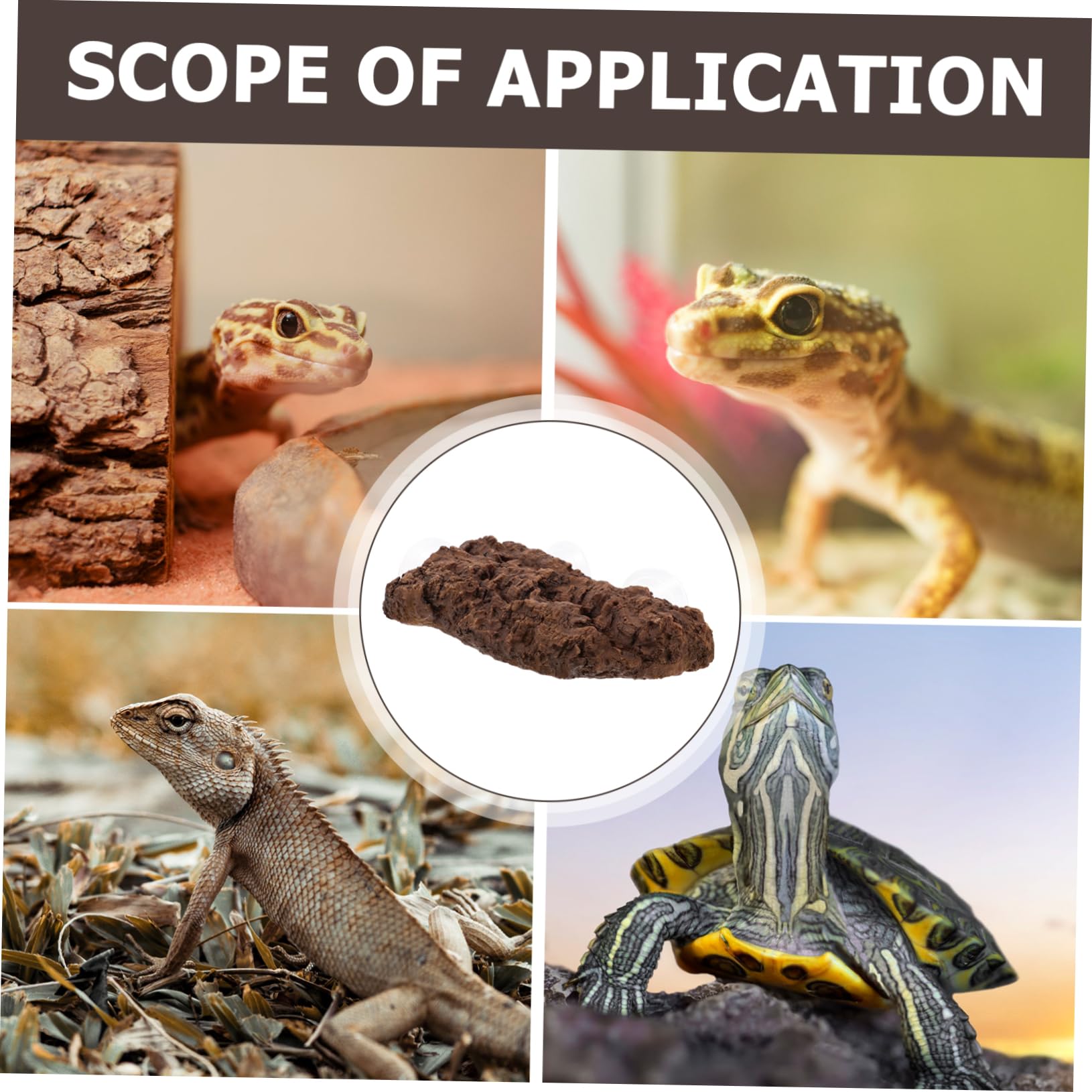 Happyyami Plataforma de Resina para Tortugas, Rampa para Bañarse para Terrario, Adorno de Acuario para Reptiles