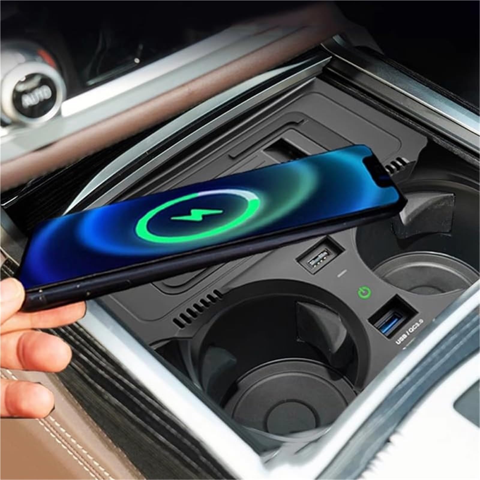 Caricabatterie for telefono con ricarica wireless for auto