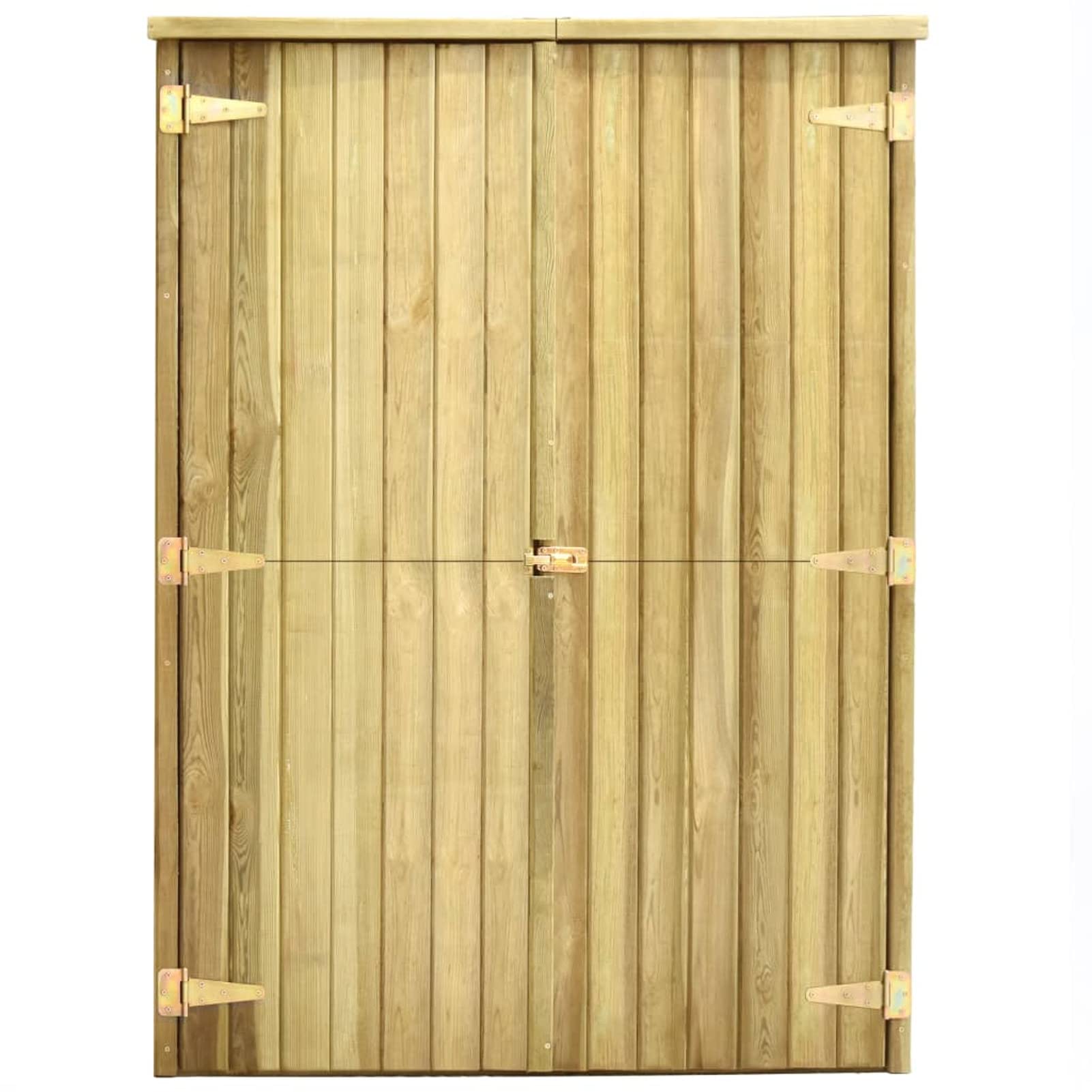 Mobili Rimessa - Juego de herramientas de jardín, 123 x 50 x 171 cm, de pino impregnado, cobertizo de jardín de pared, cobertizo, herramientas de jardín, caseta de jardín, decoración para casa