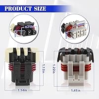Vista 3 de MOTOALL 224-396-007 Arnés de señal de giro de faros para Freightliner Columbia 224396007 con conectores a tope termocontraíbles azules