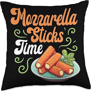Mozzarella Sticks Time Mozzarella Sticks Mozzarella Sticks Throw Pillow