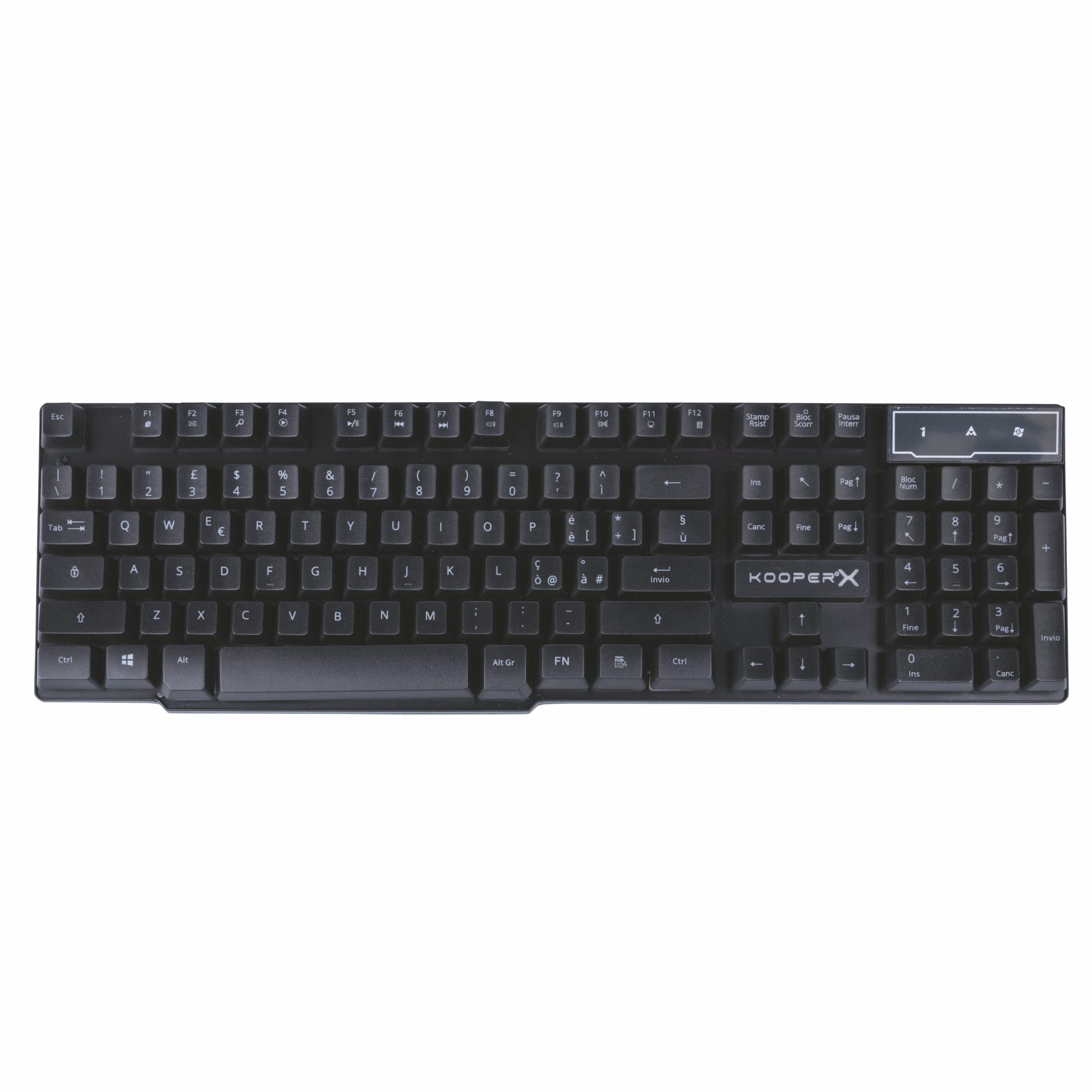 Set combo gaming 5 in 1 con sdoppiatore, mouse, tastiera, tappettino, cuffie con microfono