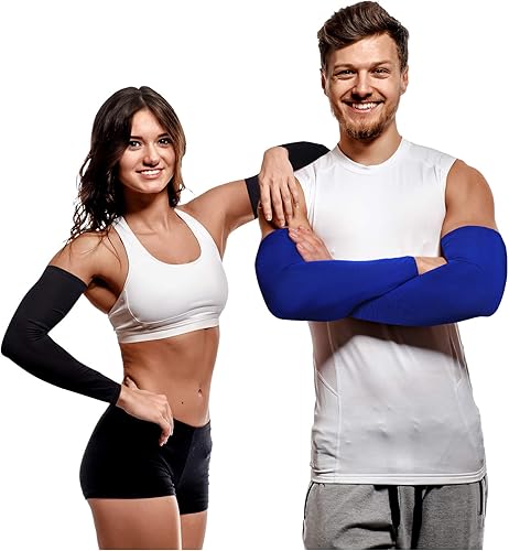 Miniatura 2 de Boao 10 pares de mangas de brazo para hombres y mujeres, protección UV, cubierta de tatuaje, cubierta antideslizante de seda de hielo para adultos