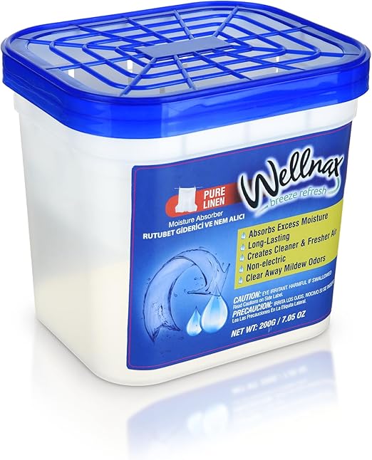 Moisture Absorbers - Dehumidifiers Strong Odor Eliminator 7.05oz, Moisture Absorbers For Home Basement Bathroom Bedroom Car RV Safe Closet, Portable Mold Remover & Humidity Absorber Bucket