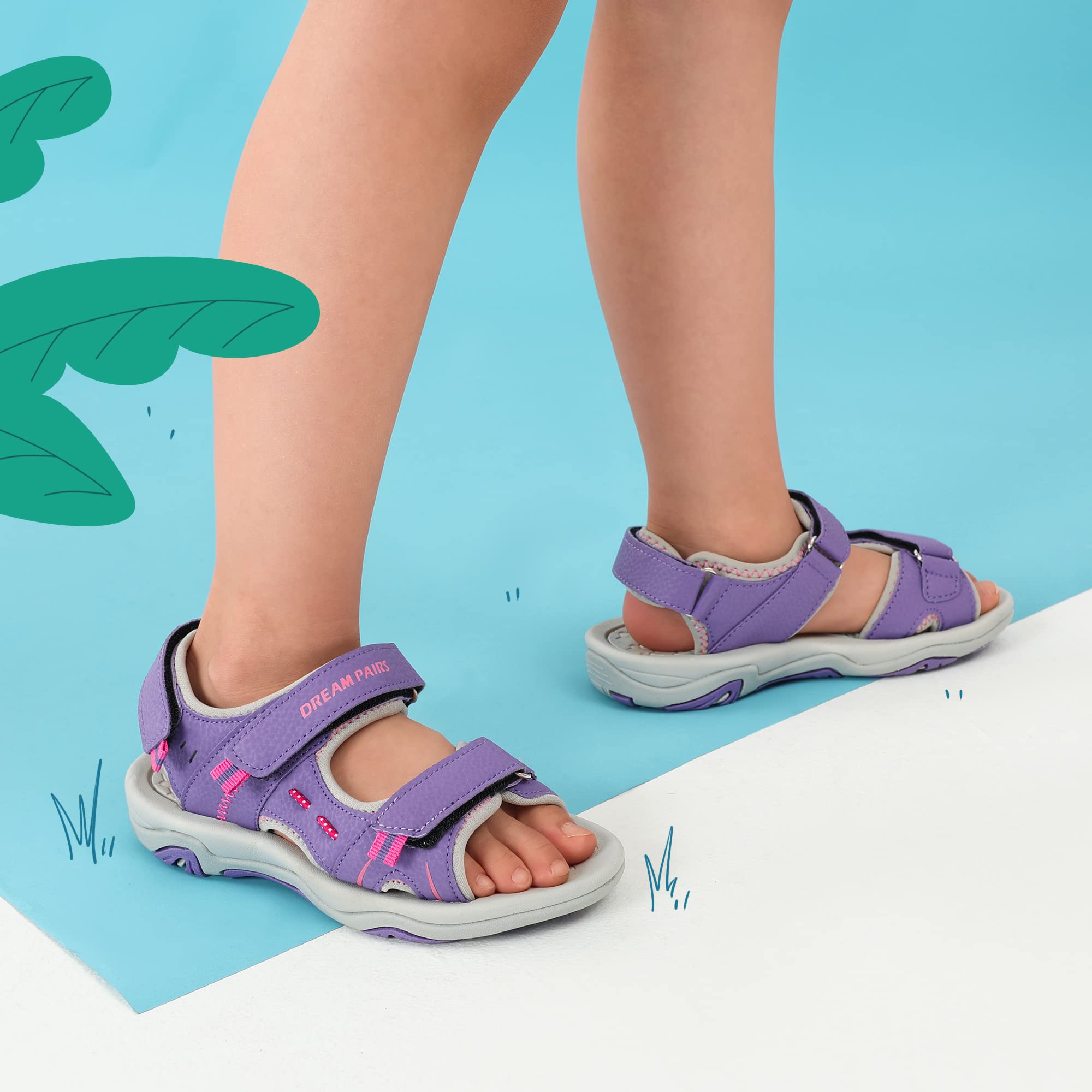 DREAM PAIRS Sandalias Deportivas para Niñas y Niños Verano Atléticos al Aire Libre Senderismo Playa