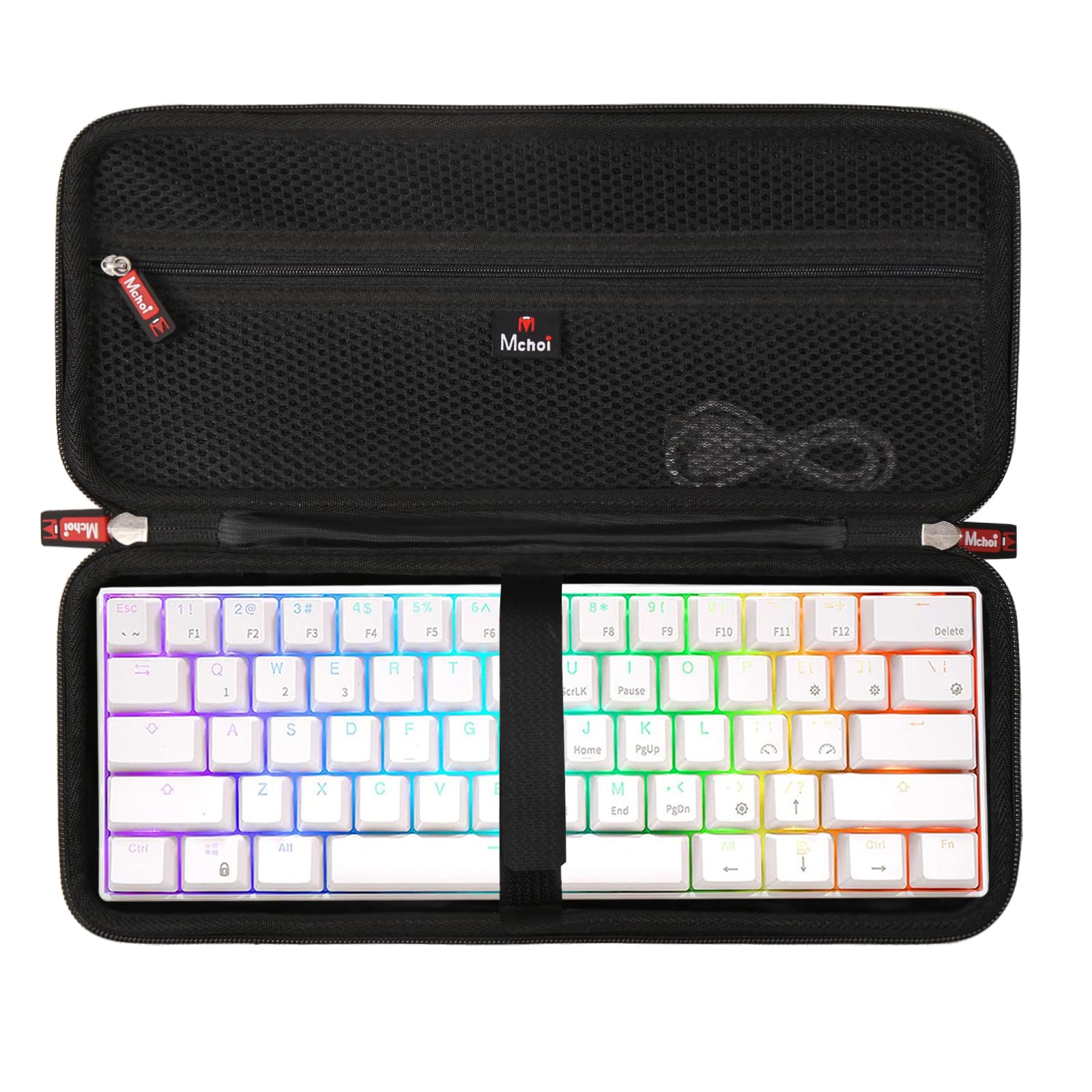 Mchoi Mechanical Keyboard Case Suitable for 60% 65% Wired/Wireless Bluetooth Mechanical Gaming Keyboard, Case Only