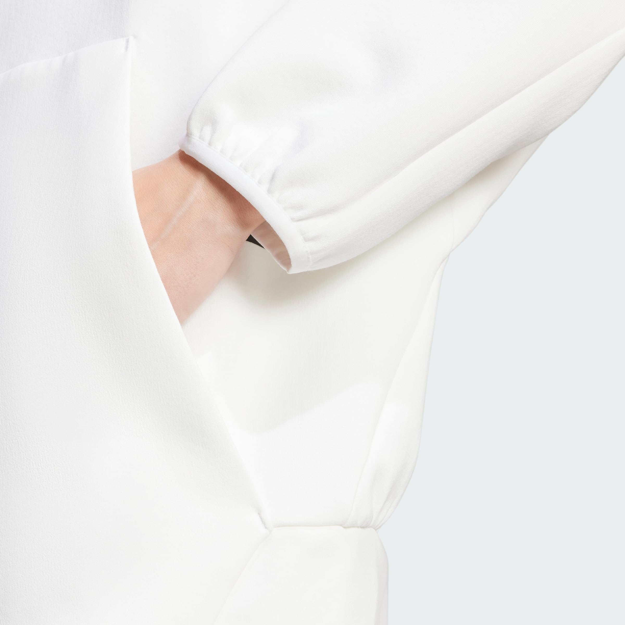 adidas Women's Sudadera con Capucha Z.N.E., White, XS