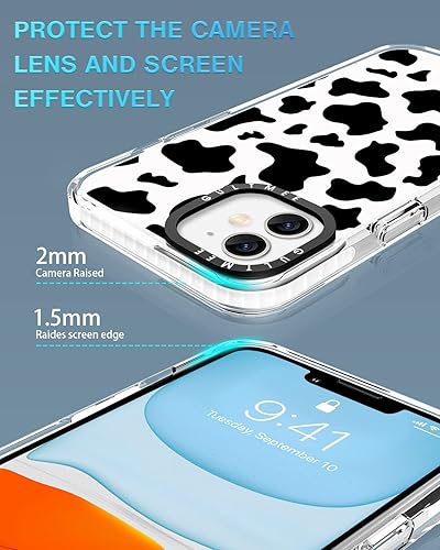 Miniatura 5 de GULTMEE Funda 3 en 1 diseñada para iPhone 11 con estampado de vaca con parachoques integrado funda protectora a prueba de golpes para iPhone 11