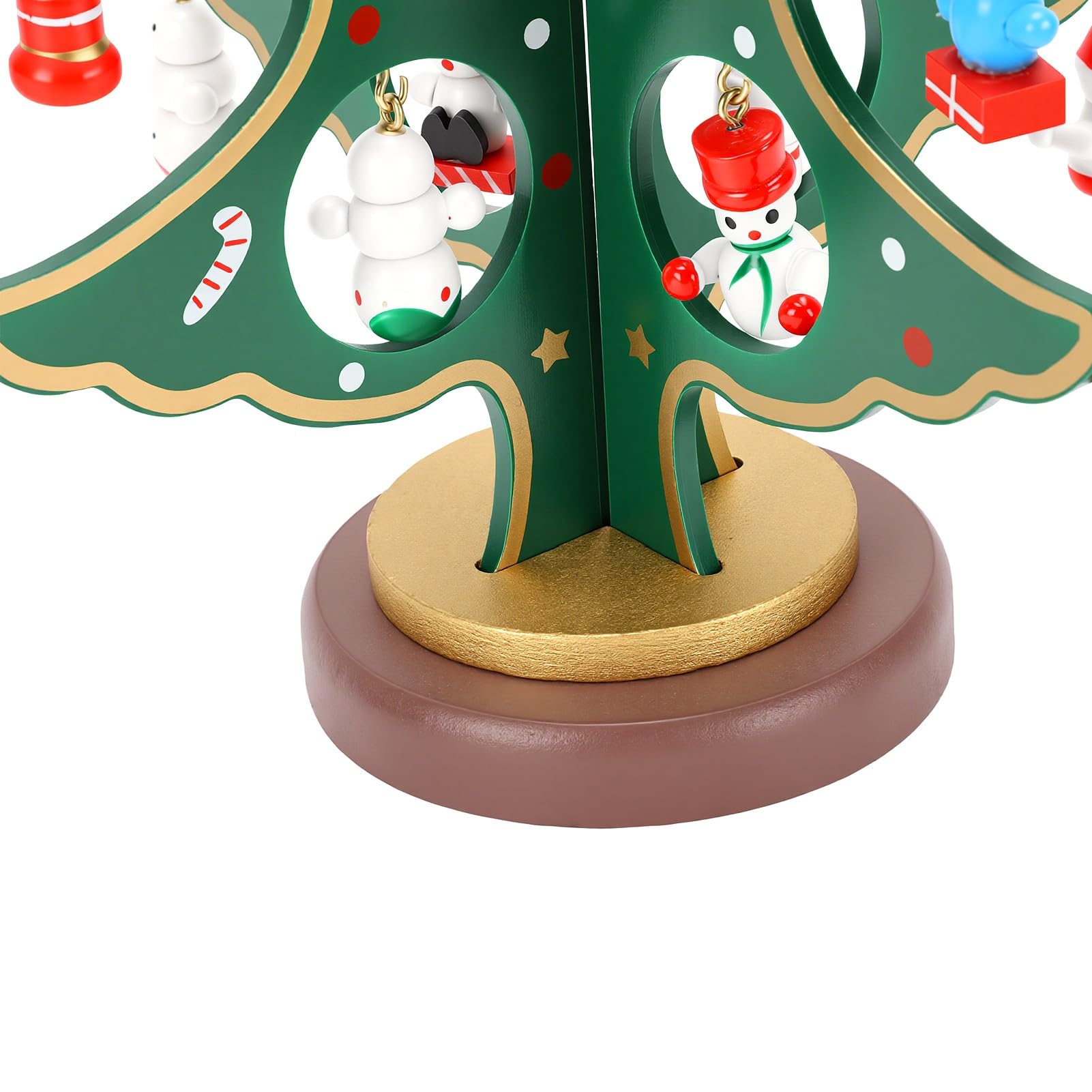 Albero di Natale in legno, kit fai da te, decorazione da tavolo con