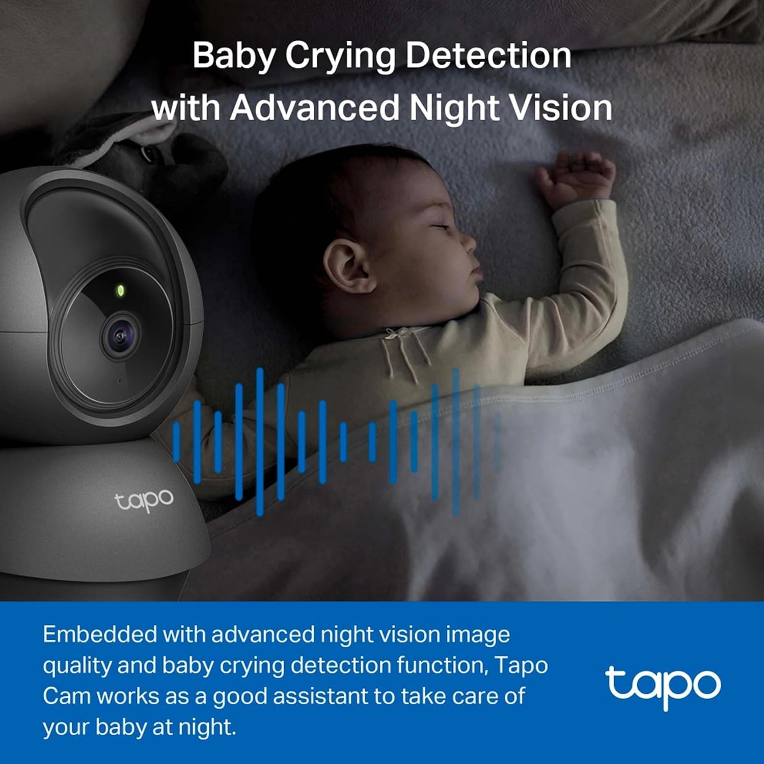 Tapo C201 Baby Crying Detection with Night Vision