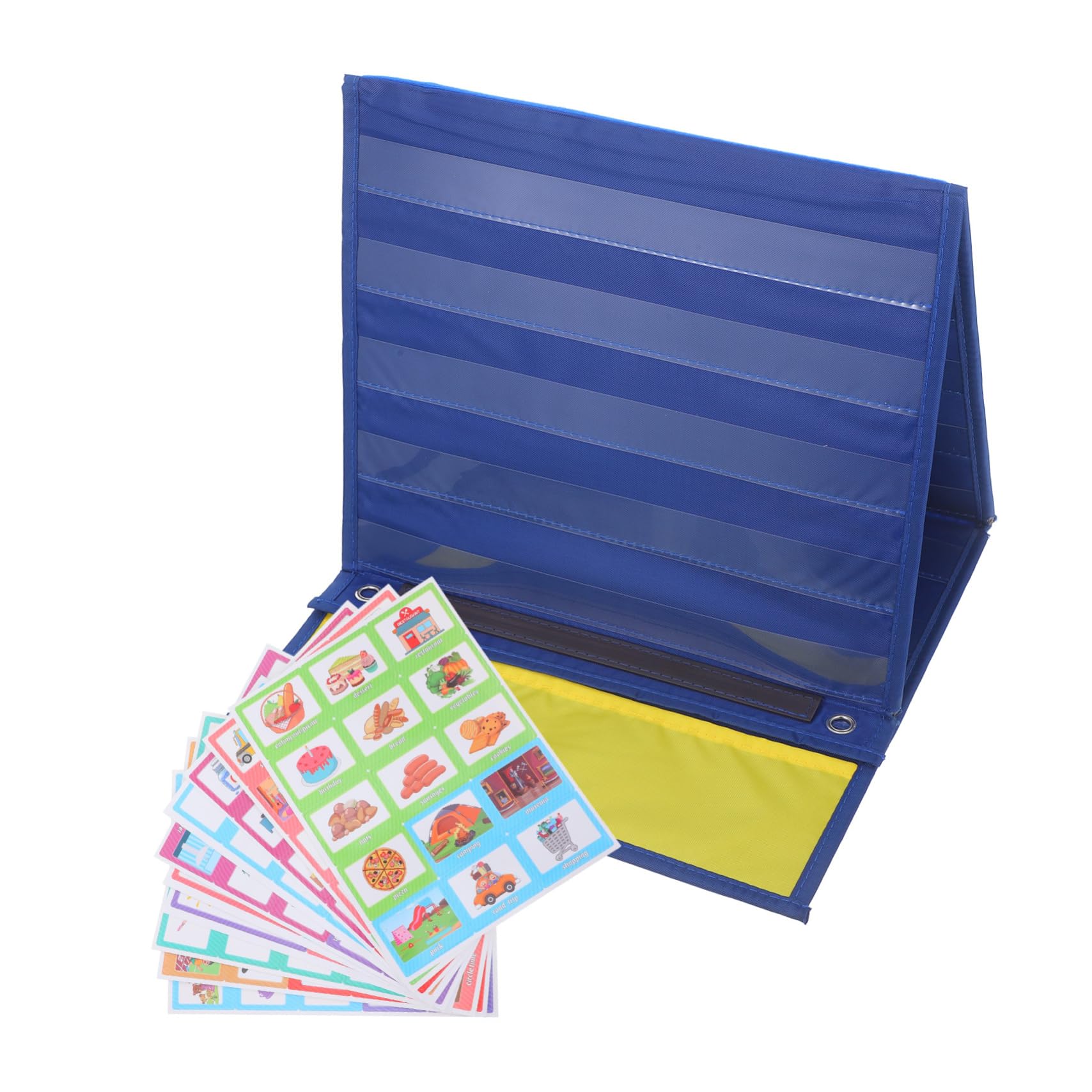 LAPYAPPE Cuadro de Rutina Diaria para Niños Pequeños Azul Visual y Práctico Calendario Escolar para Colgar Pared Horario Semanal para Uso en Hogar y Escuela