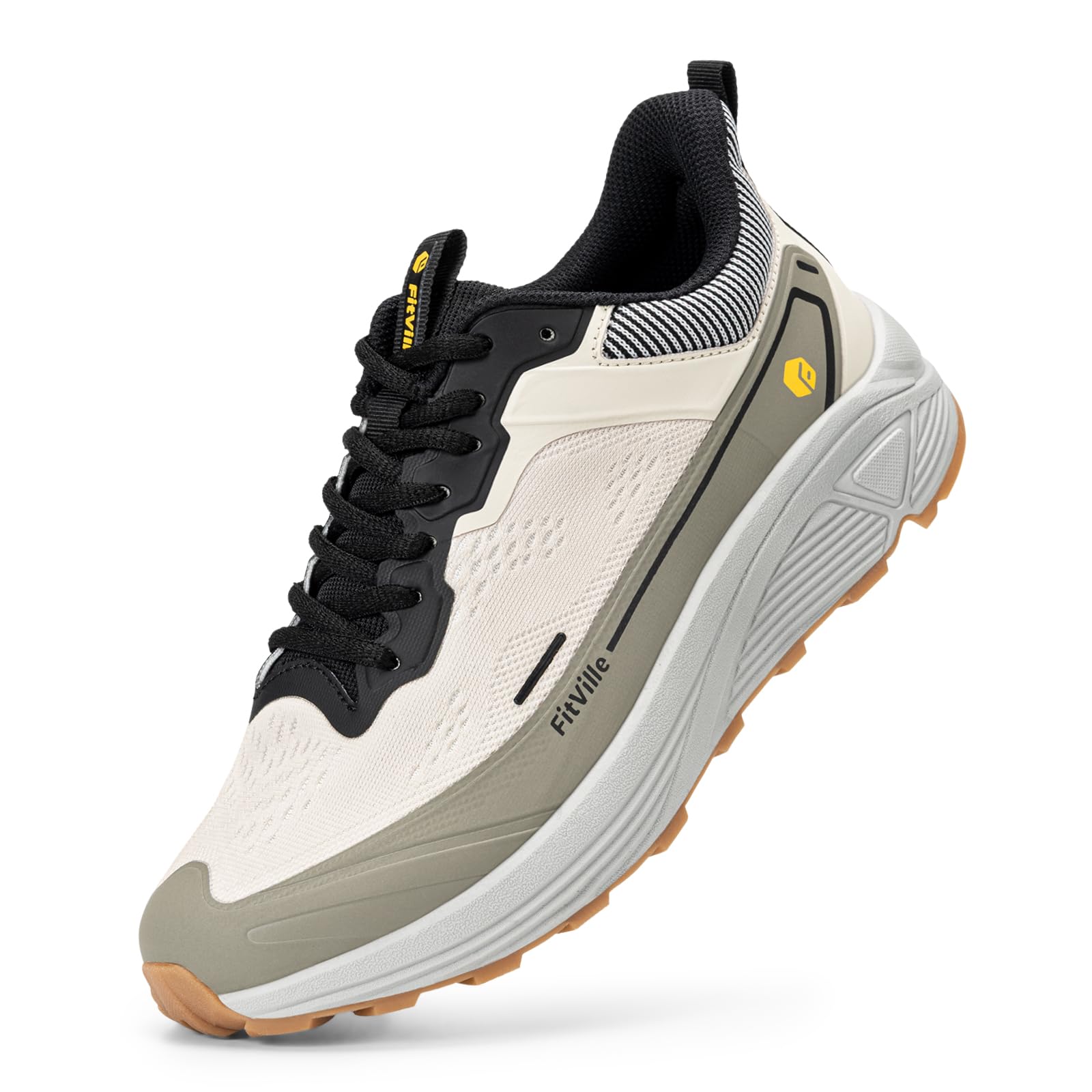 FitVille Extra Weite Sneaker Herren Sportschuhe Atmungsaktiv Turnschuhe Breit Laufschuhe Leicht Outdoor Joggingschuhe Bequeme Traillaufschuhe Gedämpft Gym Fitness Walkingschuhe