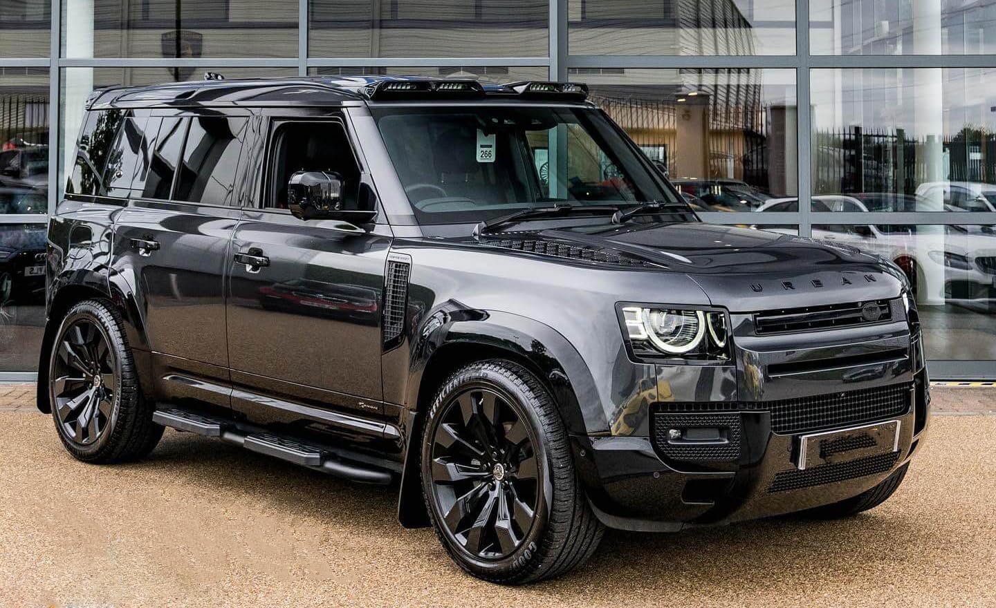 2PCS Side Steps Nerf Bars Running Boards Fits for Land Rover Defender 90 L663 2020-2026 Aluminum with Anti-Skid Rubber