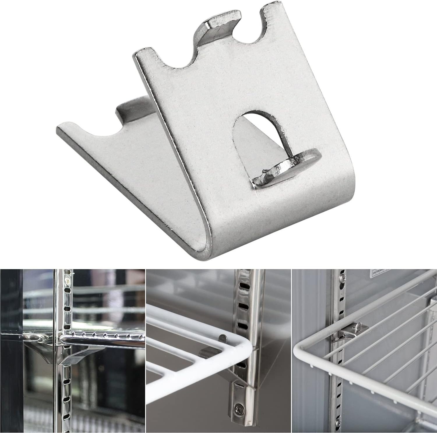 Buy DAJAVE 24 Pieces Freezer Shelf Clip, Stainless Steel Refrigerator