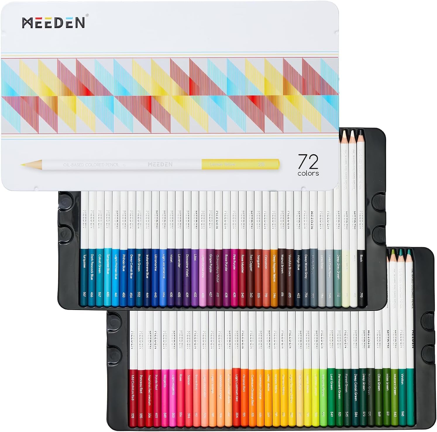 MEEDEN Lot de 72 Crayons de Couleur pour Artistes Adultes