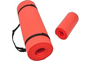 All Purpose 1/2-Inch Extra Thick High Density Anti-Tear Exercise Yoga Mat and...