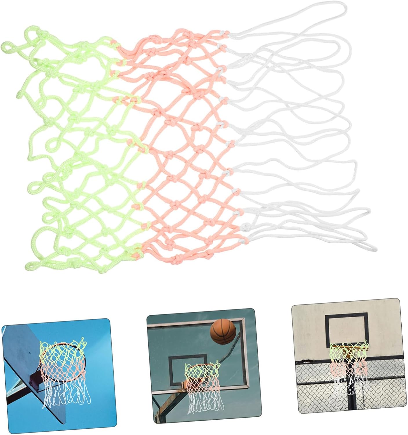 POPETPOP Basketball Goal Frame Net Outdoor Basketball Indoor Basketball Glow Basketball Portable Basketball Hoop
