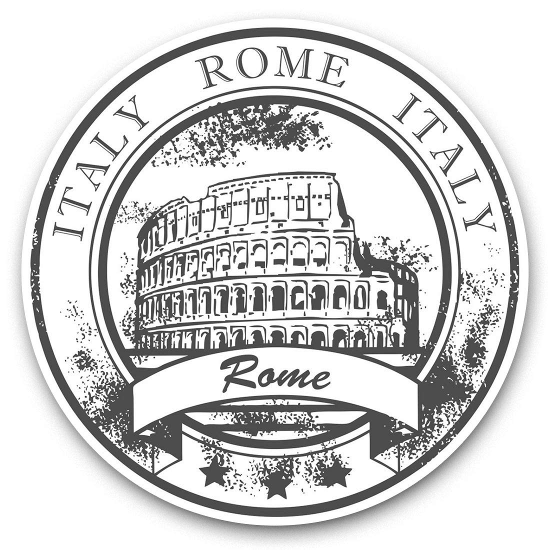 2 x 7.5cm Vinyl Stickers - Italy Rome Italian Flag Map Decals 40430