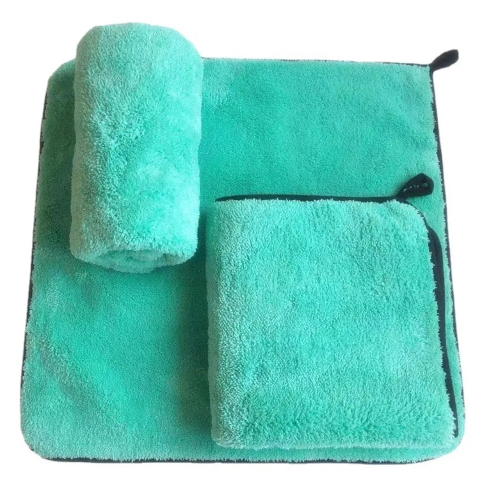 Toalla de Microfibra de Coral de 1400 g/m² for Lavado de Autos, paño de Secado y Limpieza de Felpa, paño for el Cuidado del Auto, Pulido y detallado.(60x90cm)