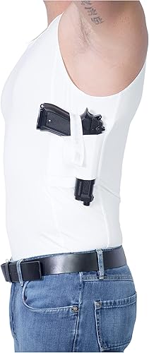 Miniatura 5 de AC UNDERCOVER Camiseta sin mangas oculta para hombre  Funda segura para pistola  táctica y uso diario  (S-3XL)