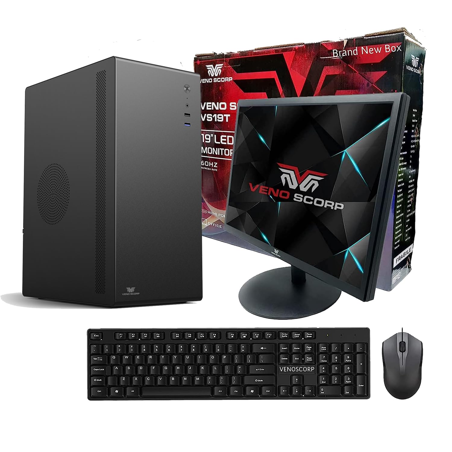 Veno Scorp desktop PC Computer Bundle Intel i7-2600 Quad Core 16GB RAM 240GB SSD