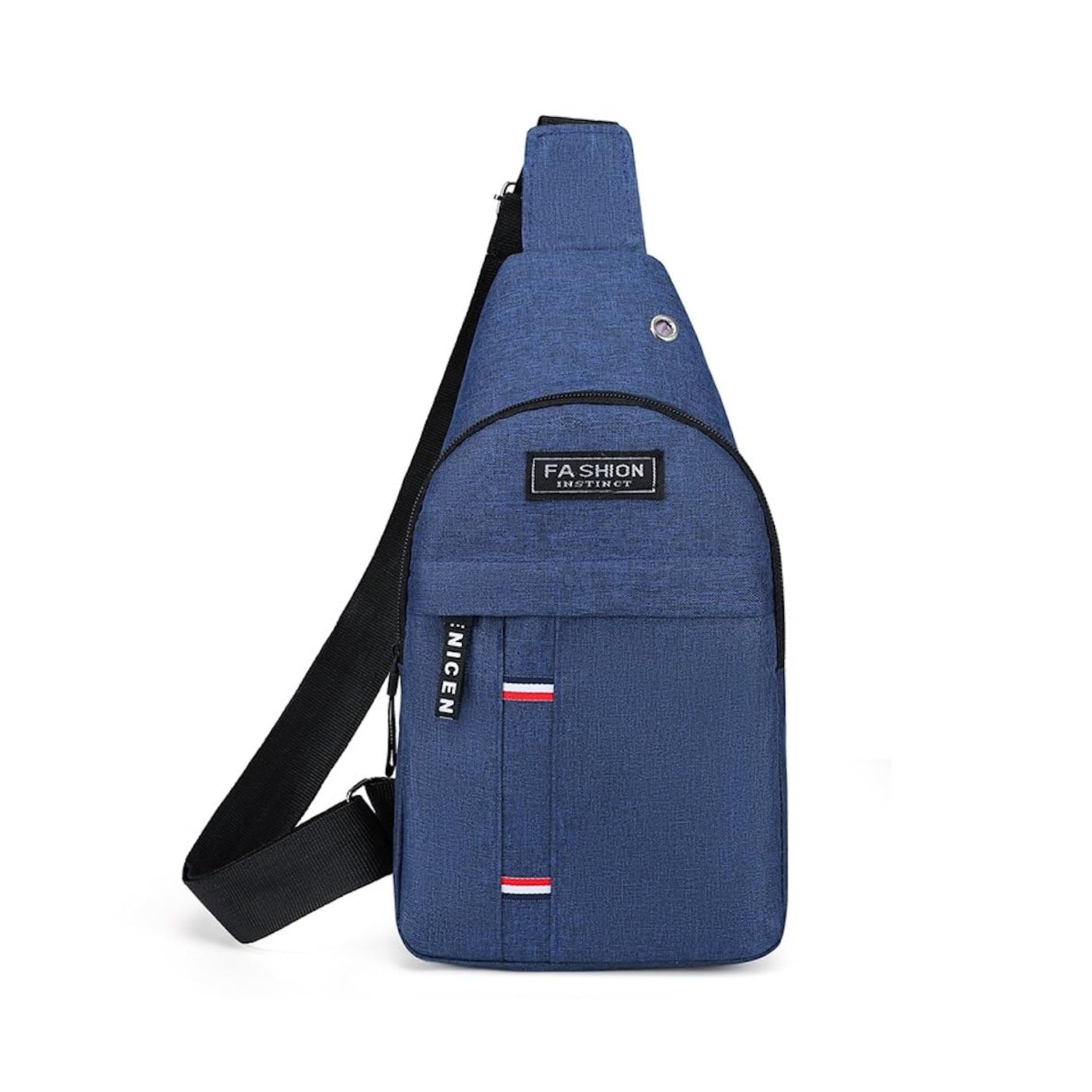 carry trip Small Chest & Sling Bag With Earphones Hole With 1-Compartment And 1-Pocket With Adjustable Strap (Size:- L-16CM, W-5CM, H-30CM)-picture-11
