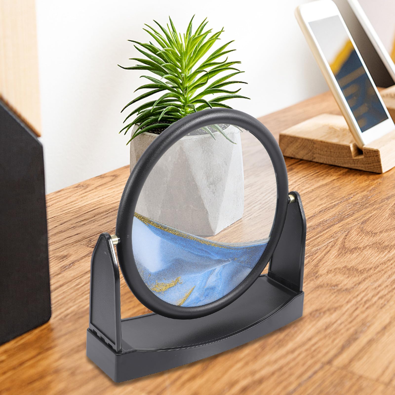 Reloj de Arena Decorativo de Vidrio Templado Abs para Oficina y Salón