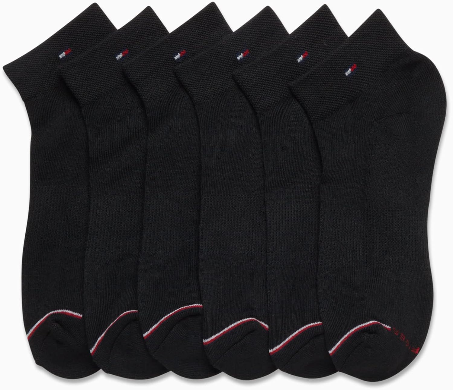 Tommy Hilfiger Womens Quarter Socks - 6 Pack Cotton Blend Cushioned Athletic Ankle Socks for Women for Sports and Running - Image 5