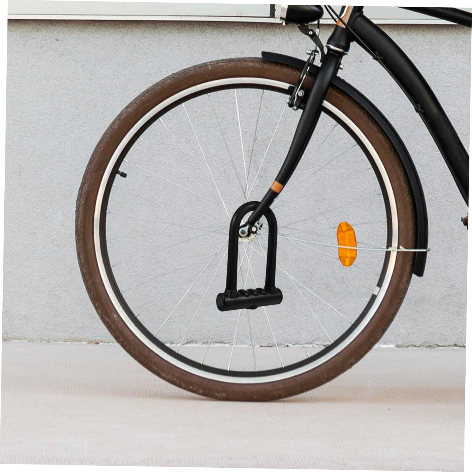 Mikinona Antivol U pour Vélo en Silicone et Fer Noir, Haute Résistance Protection Fiable, Design Élégant, pour Antivol de Moto et Vélo Électrique