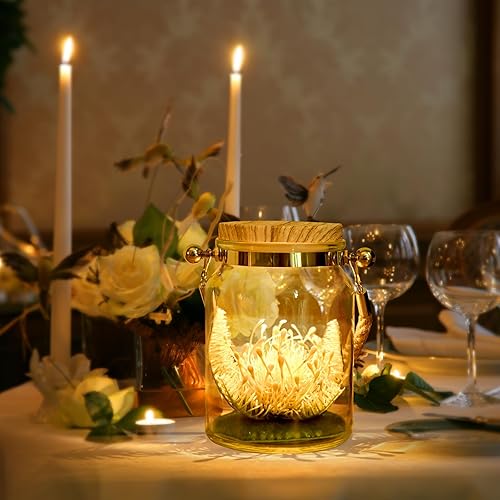 Miniatura 6 de Regalo de flor en botella, regalo de cumpleaños para dama, madre, flores artificiales de arco iris coloridas, rosas, pinos, mariposas y otras flores