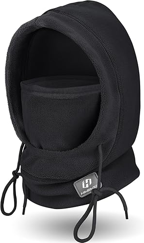 Pasamontañas, máscara de esquí de forro polar resistente al viento para hombres y mujeres, calentador de cuello y cara de invierno