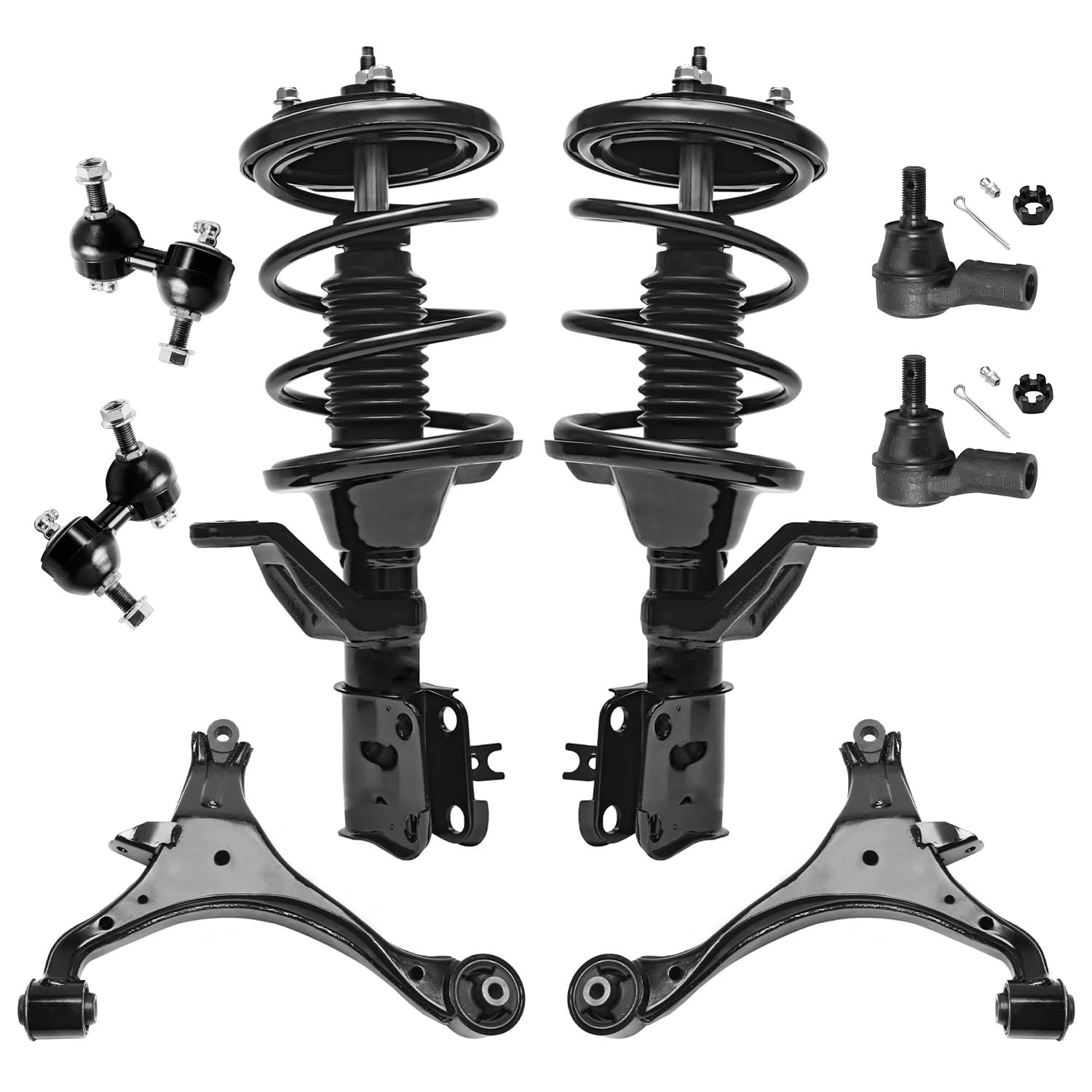 Amazon.com: Detroit Axle - 8pc Front End Suspension Kit for 02-04 