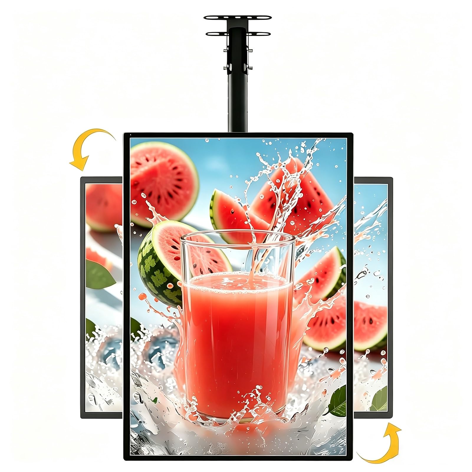 Ultra cienka ramka LED z zatrzaskową ramką, podświetlana tablica menu, tablica ścienna (50 cm x 100 cm / 19.7in x39.4in)