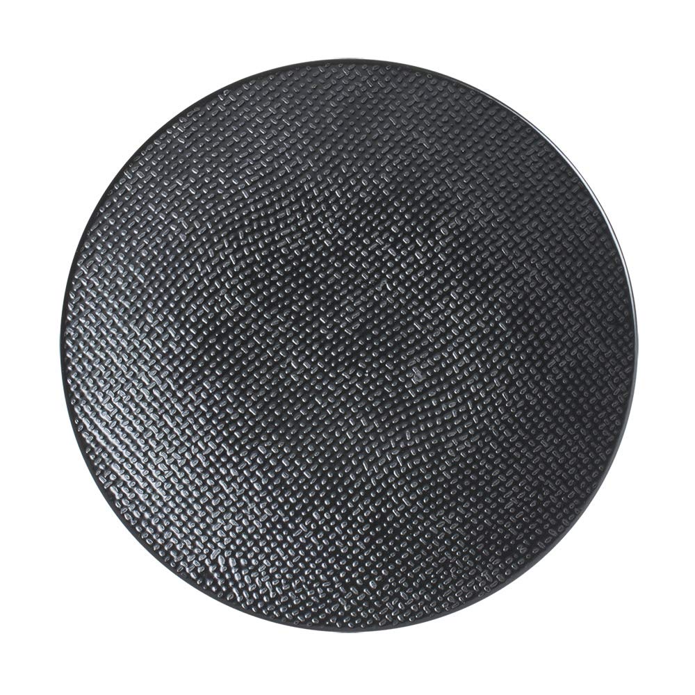 TABLE PASSION - Assiette à pain Vésuvio noir 16 cm (lot de 6)