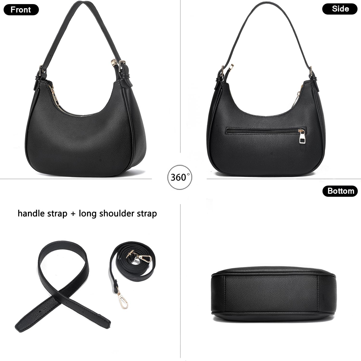 Small Tote Shoulder Bags Purses for Women Retro Classic Crossbody Bags Cute Clutch Purse and Handbag - Image 4