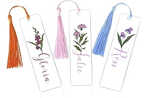 Personalized Birth Flower Bookmark: A Keepsake for Special Occasions