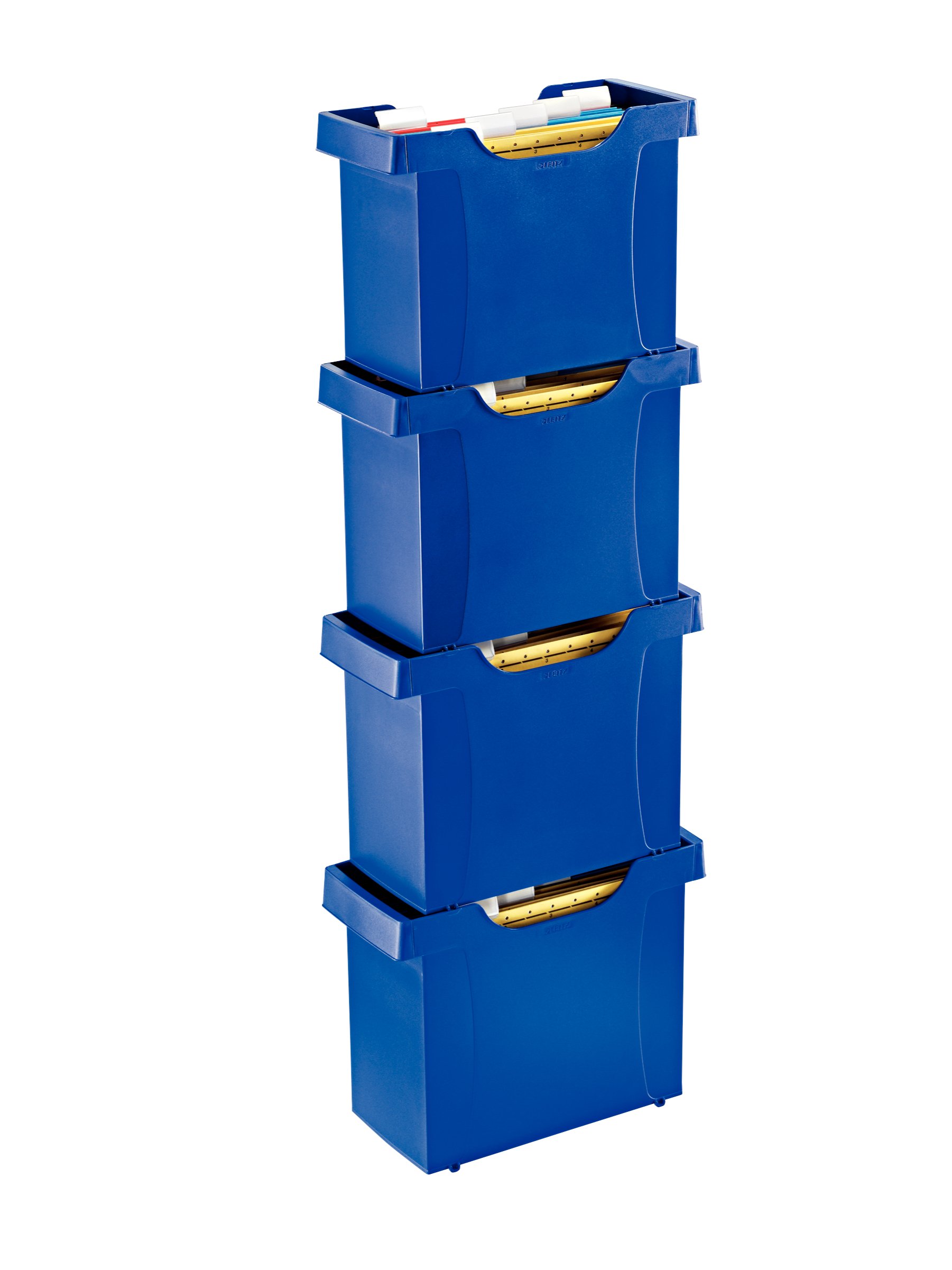 Leitz Mini file Plus porta catelle sospese (Include 5 cartelle sospese Alpha blu) - 19930335